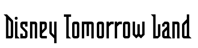 Disney Tomorrow Land Font Image