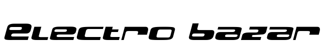 Electro Bazar Font Image