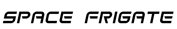 Space Frigate Font Image