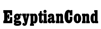 EgyptianCond Font Image