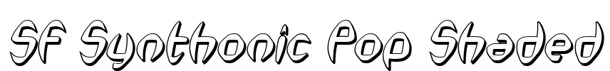 SF Synthonic Pop Shaded Font Image