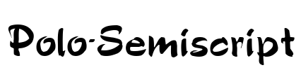 Polo-Semiscript Font Image