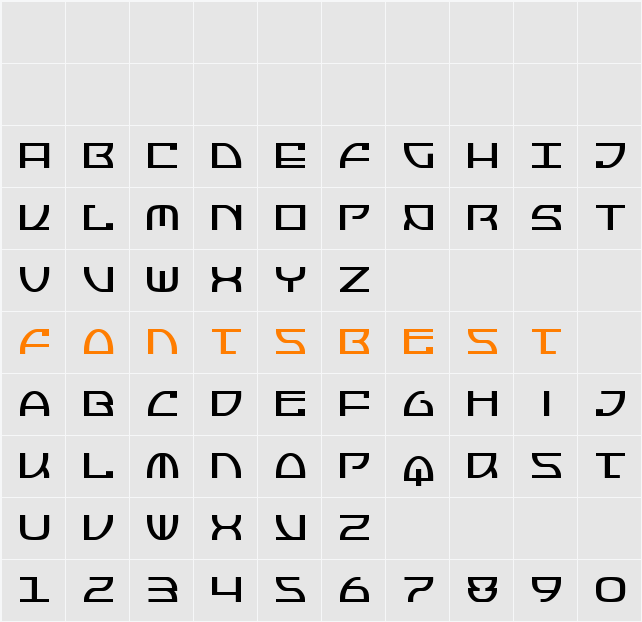 Jumptroops Condensed Character Map