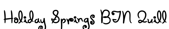 Holiday Springs BTN Quill