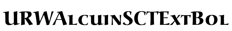 URWAlcuinSCTExtBol Font Image
