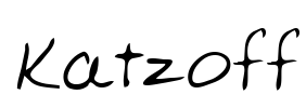 Katzoff Font Image