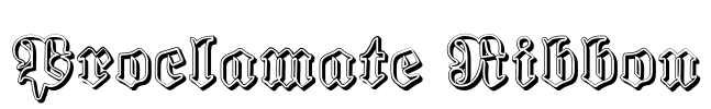 Proclamate Ribbon Font Image