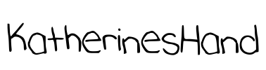 KatherinesHand Font Image