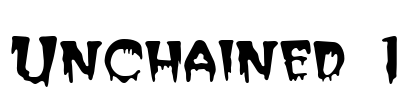 Unchained 1 Font Image