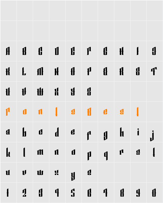 Smeyer Character Map