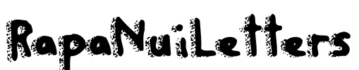 RapaNuiLetters Font Image