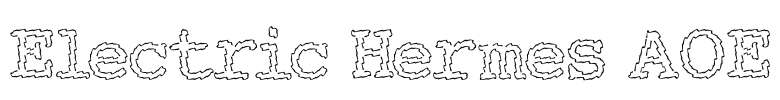 Electric Hermes AOE Font Image