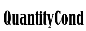 QuantityCond Font Image