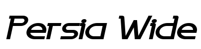 Persia Wide Font Image