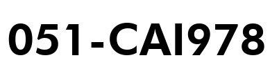 051-CAI978 Font Image