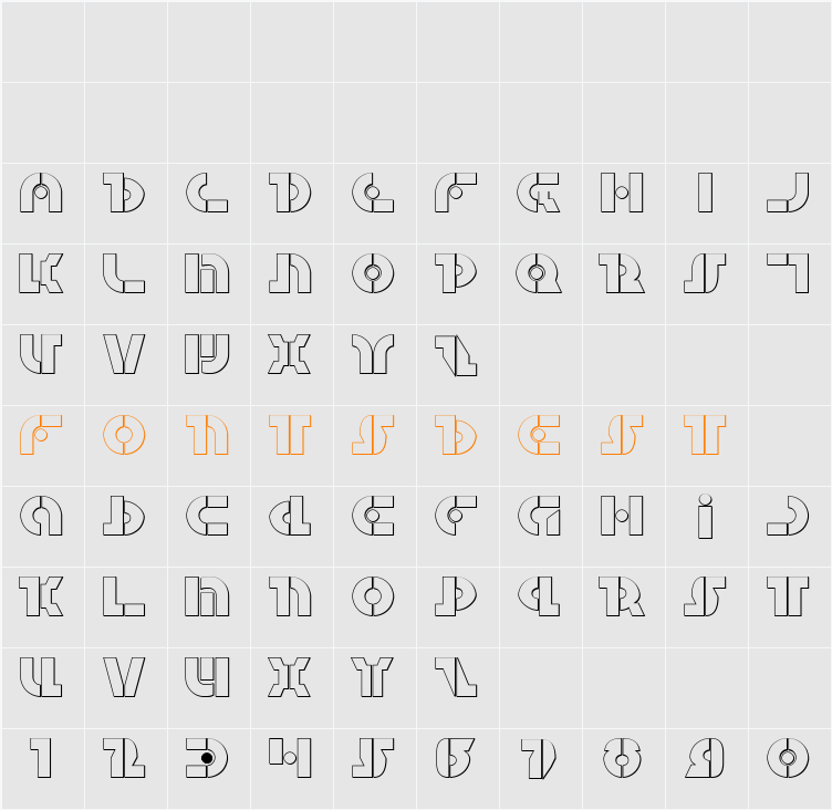 Questlok Shadow Character Map