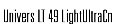 Univers LT 49 LightUltraCn