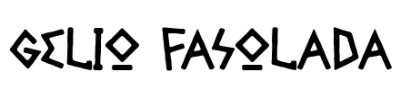 Gelio Fasolada Font Image