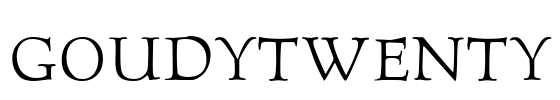 GoudyTwenty Font Image