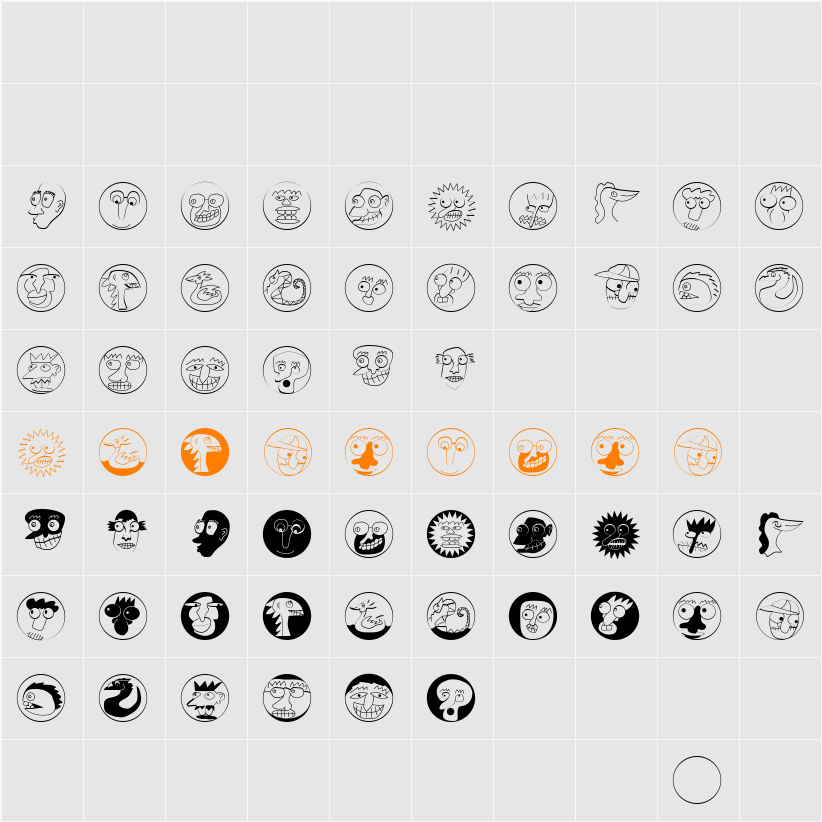 NiceNeighbours Character Map
