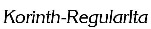 Korinth-RegularIta Font Image