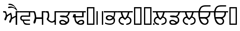 PunjabiAmritsarSSK Font Image