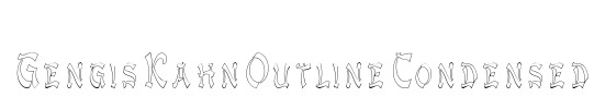 GengisKahnOutlineCondensed