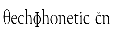 TechPhonetic Cn Font Image
