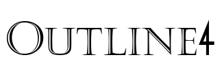Outline4 Font Image