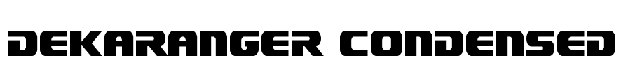 Dekaranger Condensed Font Image