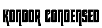 Kondor Condensed Font Image