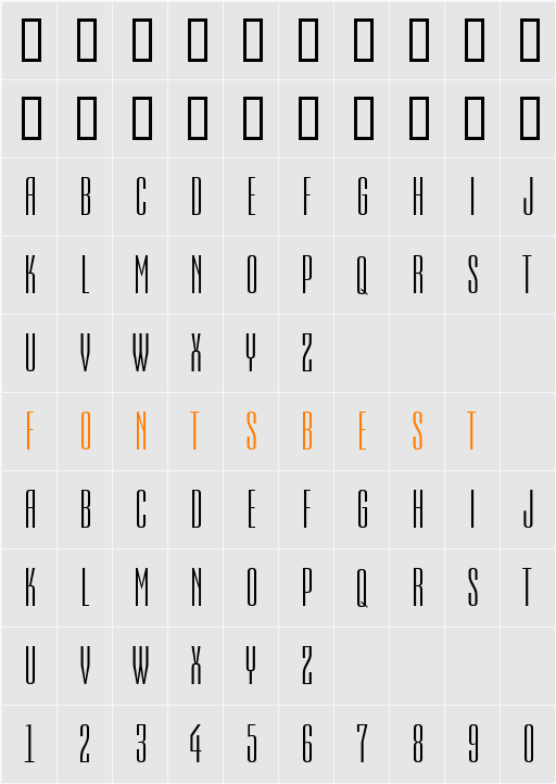 a_Empirial Character Map