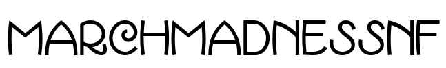 MarchMadnessNF Font Image