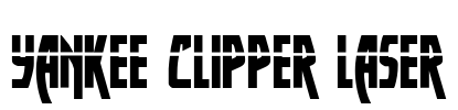 Yankee Clipper Laser Font Image