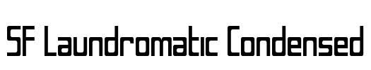 SF Laundromatic Condensed Font Image