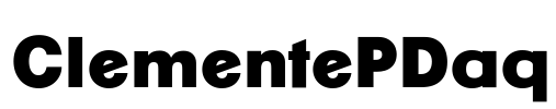ClementePDaq Font Image
