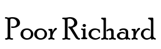 Poor Richard Font Image