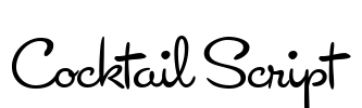 Cocktail Script Font Image