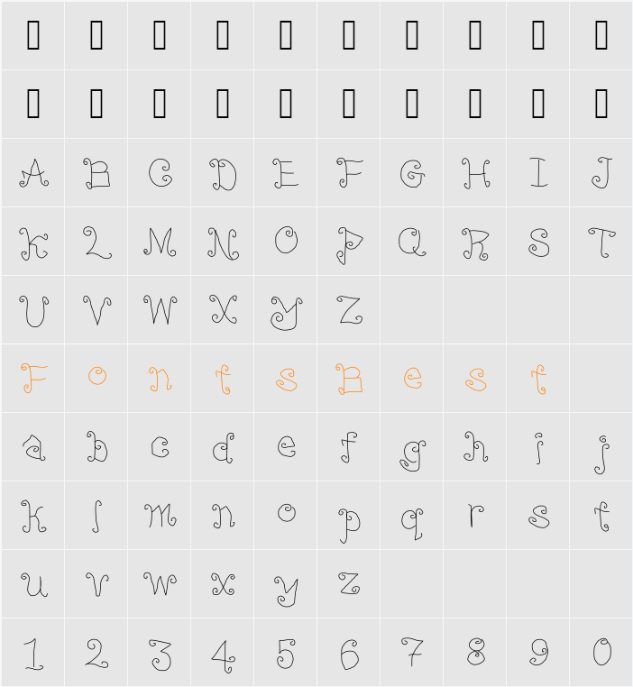 Lamp Post Light Character Map