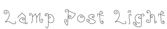 Lamp Post Light Font Image