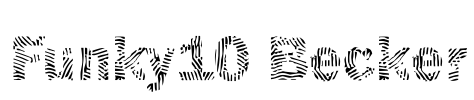 Funky10 Becker Font Image