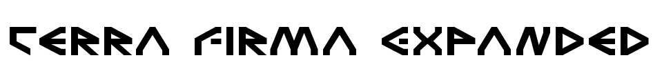 Terra Firma Expanded Font Image