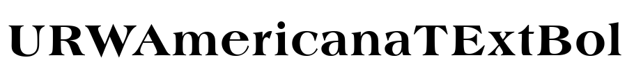 URWAmericanaTExtBol Font Image