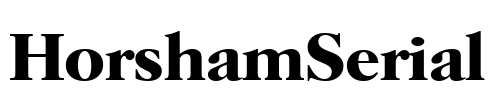 HorshamSerial Font Image
