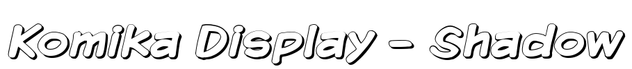 Komika Display - Shadow Font Image