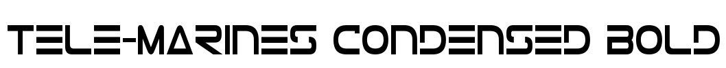 Tele-Marines Condensed Bold Font Image