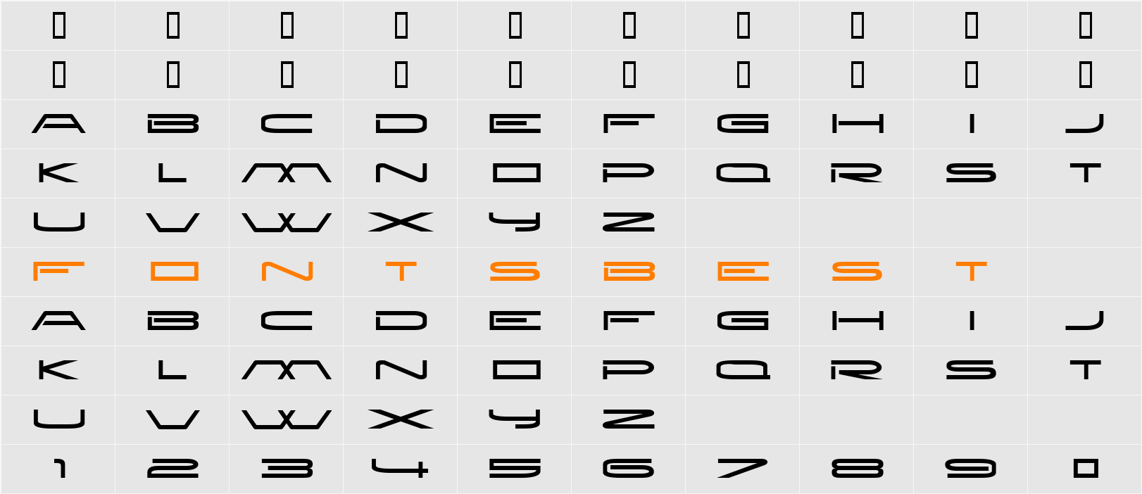 New Brilliant Character Map
