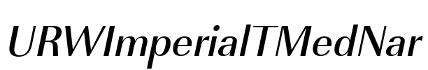 URWImperialTMedNar Font Image