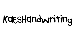 KaesHandwriting Font Image