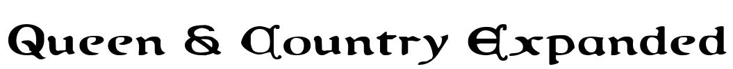 Queen & Country Expanded Font Image